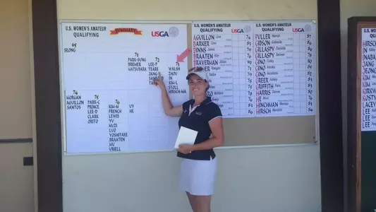 Kassidy Teare shot a 1-over 72 to advance to the U.S. Women's Amateur Championship in Glen Cove, N.Y.