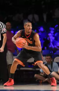 Nov 28, 2013; Paradise Island, BAHAMAS; USC Trojans forward Roschon Prince (2) looks to pass during the game against the Villanova Wildcats at the 2013 Battle 4 Atlantis in the Imperial Arena at the Atlantis Resort. Villanova won 94-79. Mandatory Credit: Kevin Jairaj-USA TODAY Sports