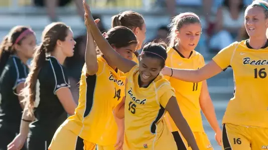 Freshman Ashley Gonzales (14) scored the game-winner in a 1-0 exhibition victory against CSUN.