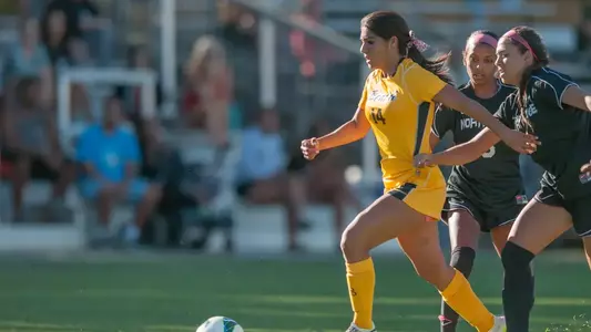 Freshman Ashley Gonzales had a game-high five shot attempts in a 0-0 tie vs. No. 15 Georgetown.