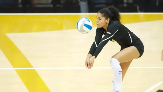 Tyler Jackson recorded her 1,000th career dig.