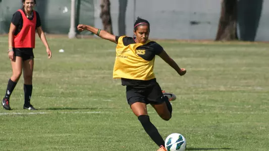 Long Beach State soccer held its first practice of the season Wednesday morning at George Allen Field.