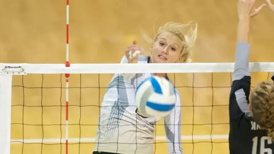 Bre Mackie had 12 kills on .305 hitting.