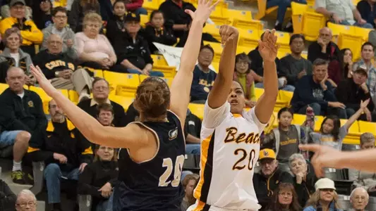 Sophomore Raven Benton hit the game-winning basket with 0.4 seconds left and finished with 17 points in a 63-60 win over UC Davis.