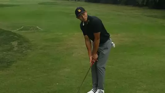 Senior Michael Chen posted a 10-shot improvement for a 68 at the Visit Stockton Pacific Invitational.