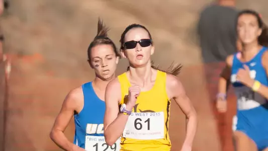 Junior Kathleen Dunne finished in 12th place at the Big West Conference Championships in Riverside.  (Photos by John Fajardo/LBSU)