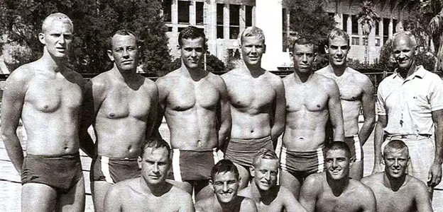 Ron Crawford at the 1964 Olympics, the second of three for the American water polo star.