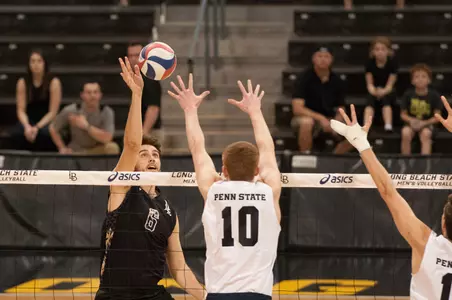 Junior John La Rusch finished with 10 kills in a 3-0 win over Cal Baptist.