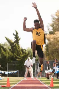 Ryan Sanders won the triple jump at the highly competitive Beach Invitational two weekends ago.