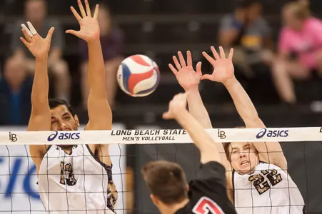 Junior Taylor Gregory received All-MPSF honorable mention recognition after leading the conference with 1.51 blocks per set.