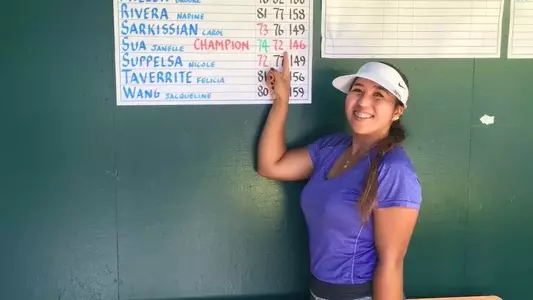 Senior Janelle Sua won the 23rd Annual L.A. County Women's Golf Championship at Lakewood Country Club.