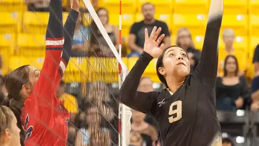 Jenelle Hudson had a season high seven kills against Oakland.