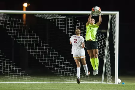 Junior Ashton McKeown had a season-high five saves in her 12th career shutout.