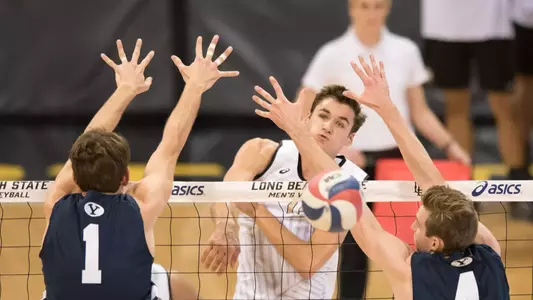 Freshman TJ DeFalco's 21 kills and 14 digs weren't enough in a 3-2 loss at No. 1 UCLA.