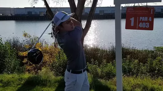 Sophomore Andres Gonzalez fired a second round 67 to tie for 14th place at the Ka'anapali Collegiate Classic.  (Photo by John Wurzer)