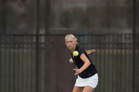 Sophomore Ella Monsey made her season debut in the dual match lineup, but it was a tough day for the Beach against a very talented Pepperdine team.