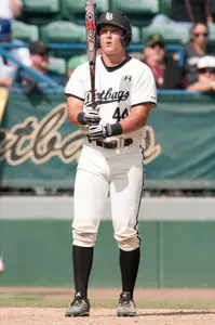 Luke Rasmussen launched his fourth home run of the season on Tuesday, and opposite field shot in the second inning.