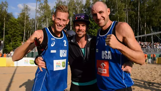 Tyler Hildebrand will coach the U.S. beach volleyball duo of Jake Gibb and Casey Patterson at the 2016 Olympic Games in Rio de Janeiro. (Photo courtesy of FIVB)