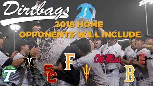 2018 Baseball Home Schedule Graphic
