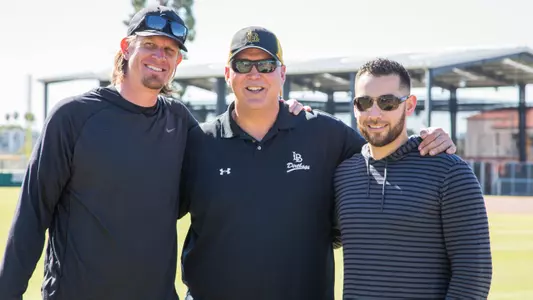 Former LBSU Players With Coach