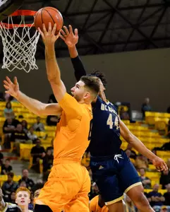 Feb 3, 2018; Long Beach, CA, USA; Long Beach State 49ers forward Gabe Levin (0). Kelvin Kuo-USA TODAY Sports.