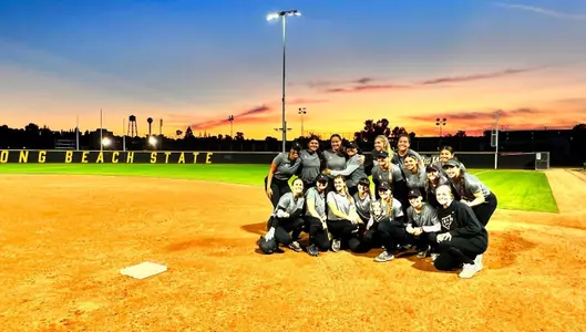 Softball Sunset Photo