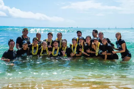 Big West Champions Team Photo in Water
