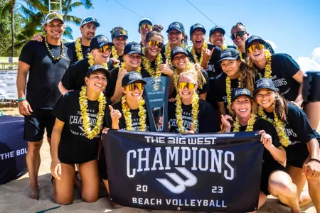 Beach Volleyball Big West Champions Team Photo