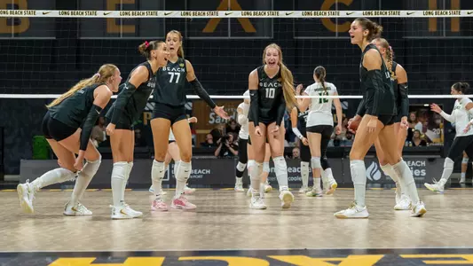 Volleyball Team Celebration