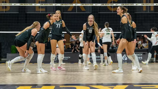 Volleyball Team Celebration