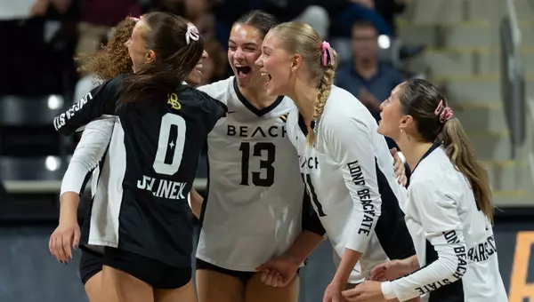 Volleyball Team Point Celebration