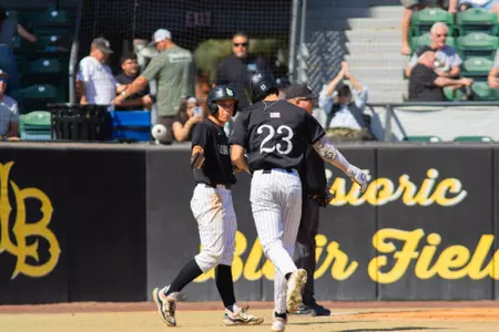 Goldenetz celebration at bat