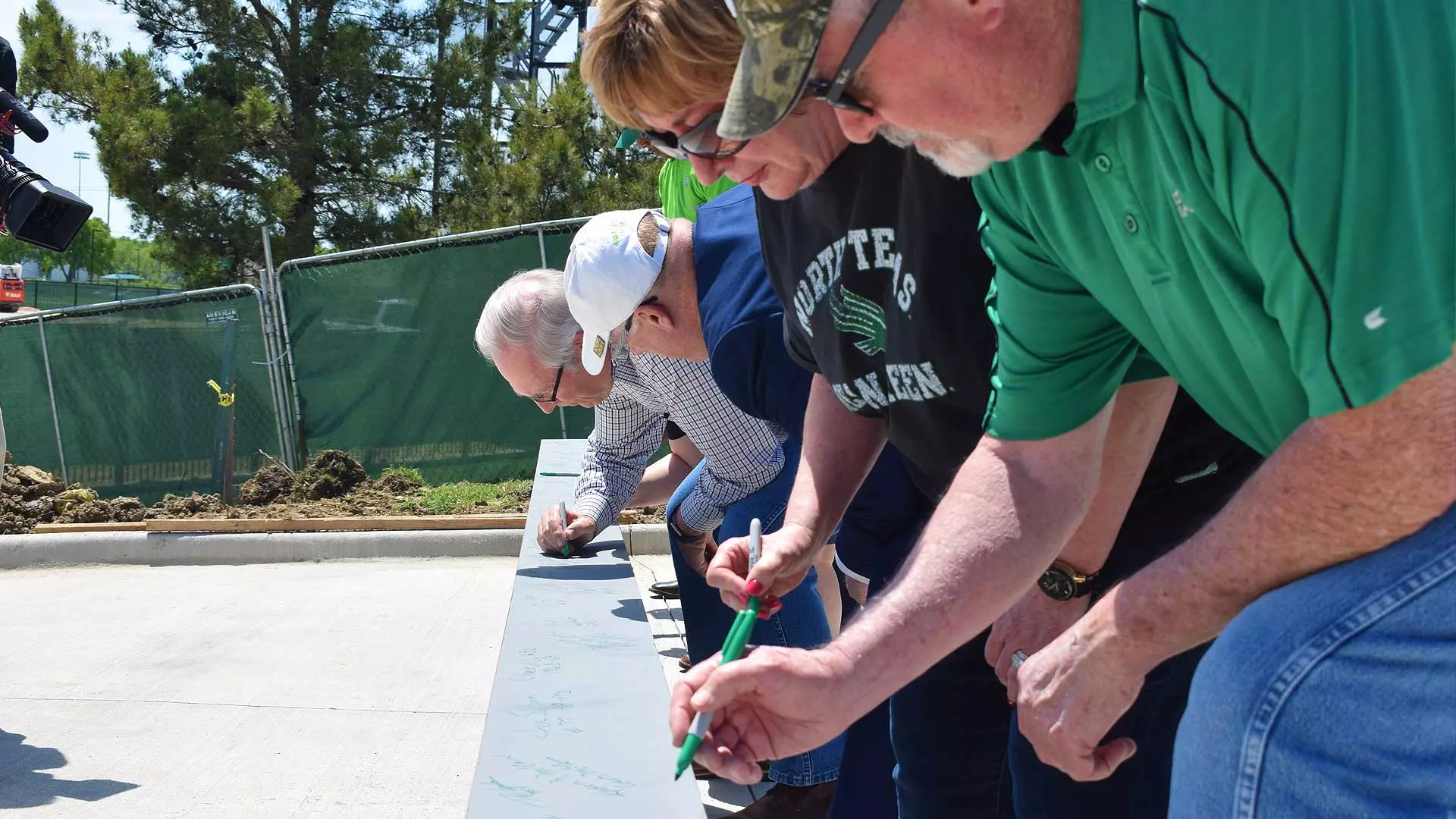 Indoor Practice Facility beam signing