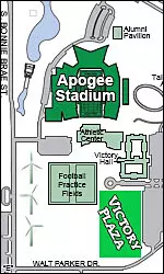 The homecoming tailgate will take place at Victory Plaza on Nov. 9