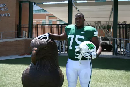 The North Texas centennial helmet and jersey