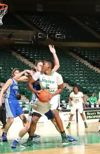 Redshirt sophomore Eboniey Jeter scored 10 points at SMU. She now has three double-digit scoring games this year, more than all of last season.