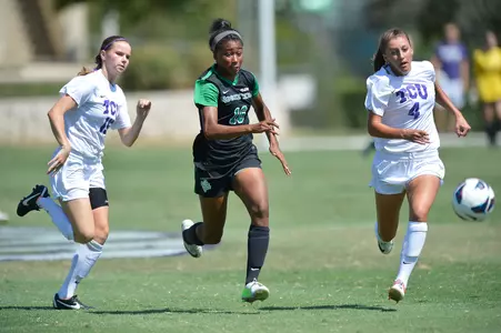 Rachel Holden scored in NT's 2-0 win at TCU in 2013, and went on to win C-USA Freshman and Offensive Player of the Year honors.