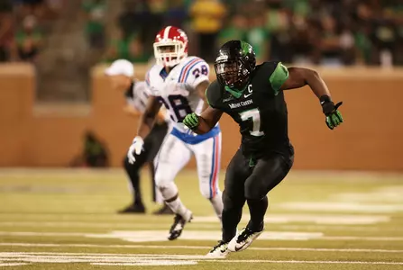 Derek Akunne leads the Mean Green defense into Saturday's showdown against Nicholls State at 2:30 p.m. Central.