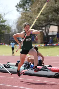 Senior pole vaulter Jessica McNew