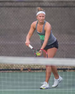 Sophomore Alexis Thoma notched a singles win when the Mean Green needed it to the overall score at 3-3 against No. 49 Harvard.