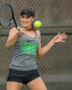 North Texas will need seniors Kseniya Bardabush, pictured, and Franziska Sprinkmeyer to set the tone early at the No. 1 doubles position.