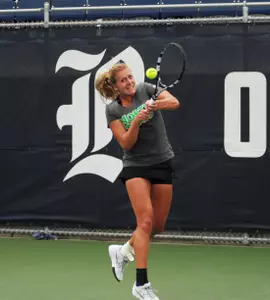 Franziska Sprinkmeyer (pictured) and doubles partner Kseniya Bardabush went 3-0 against C-USA opponents this spring.