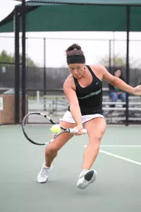 Junior Anastasiya Shestakova lost her first match at No. 2 singles since March 1 against Tulsa, which was also played at SMU's indoor courts.