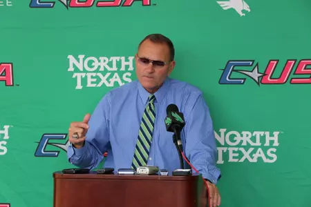 Coach McCarney and the North Texas football team will be on television seven times in 2015