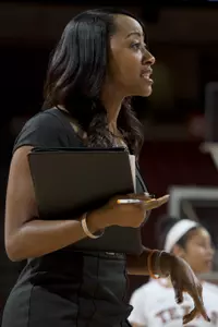 Head coach Jalie Mitchell enters her first season with North Texas. She will be looking to improve on a 4-14 C-USA record in 2014-15.