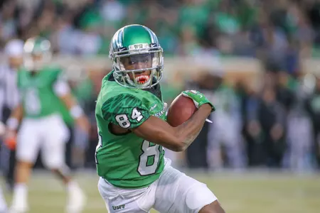 Jaelon Darden scored two touchdowns to ignite the North Texas offense in the first half