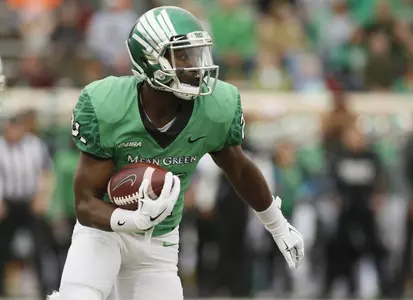 North Texas running back Nic Smith. (photo by Tim Heitman-USA TODAY Sports)