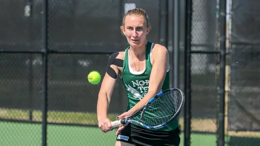 Maria Kononova vs. Houston on March 3, 2018 (Photo by Mark Woods)