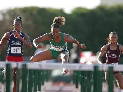 North Texas track star and 2018 Hall of Fame inductee Alysha Adams