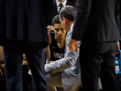 Ryan Woolridge team huddle
